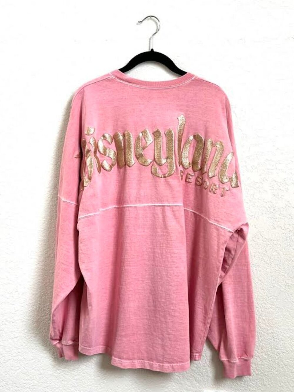 Disneyland Resort Spirit Jersey Pink Gold Glittery Lettering - Picture 9 of 14